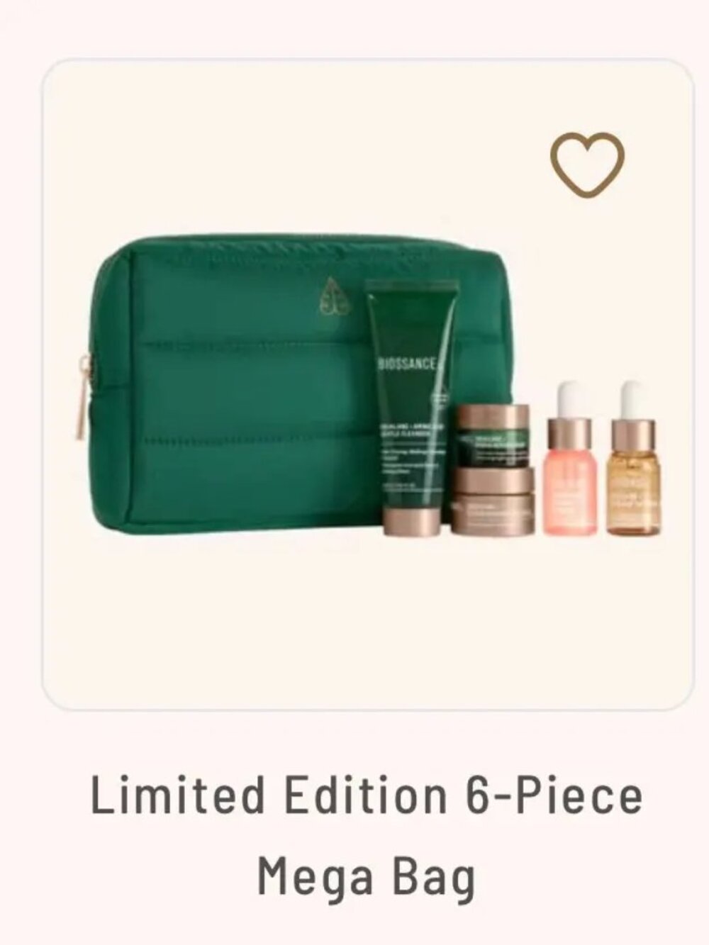 BRAND NEW IN PACKAGE! BIOSSANCE LIMITED EDITION 6-PIECE MEGA BAG